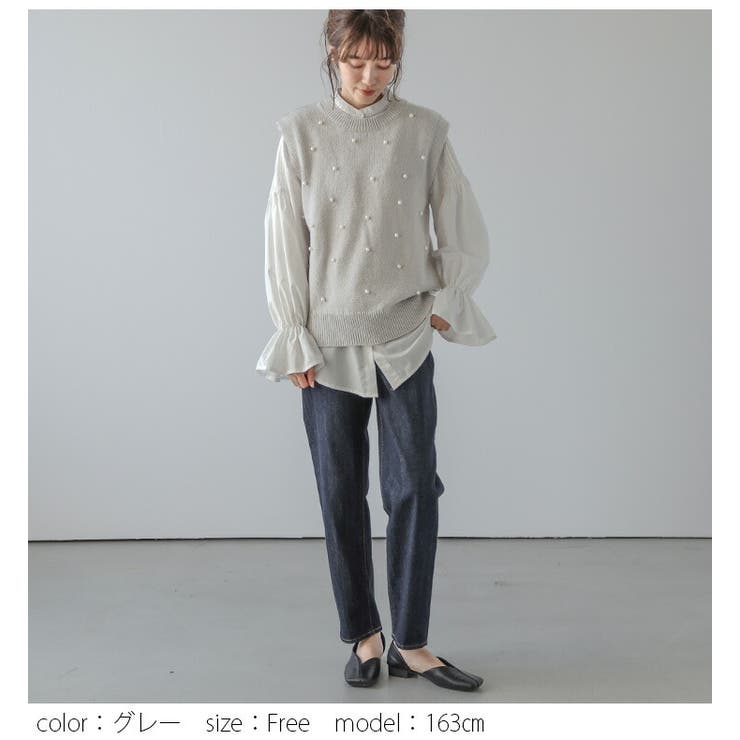 ニット ベスト パール | AMELY | 詳細画像5 