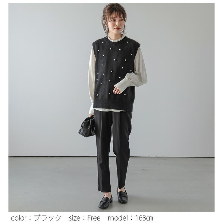 ニット ベスト パール | AMELY | 詳細画像10 