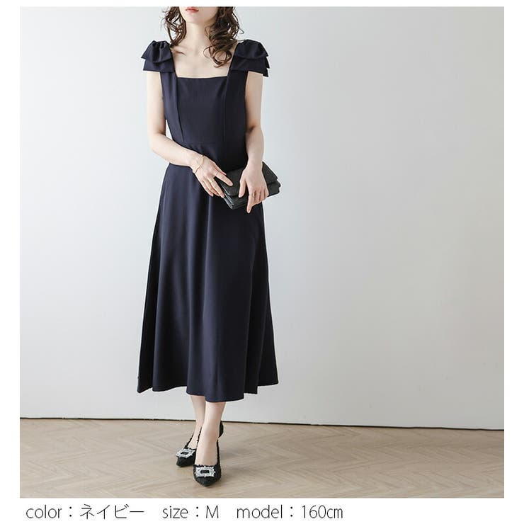 みなみ様　anuans ショルダーリボンワンピース アニュアンス anuans ショルダーリボンワンピース【返品不可商品