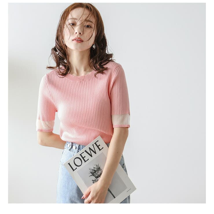 シアー リブニット サマーニット | AMELY | 詳細画像7 