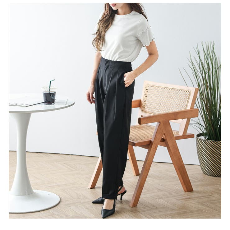 スカラップ パール ティアードスリーブ | AMELY | 詳細画像7 