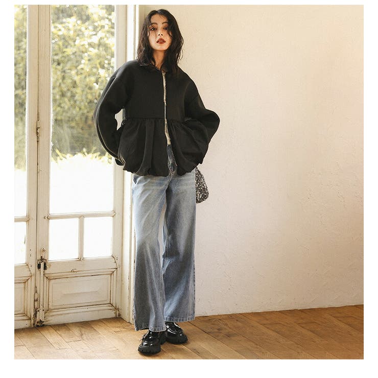 カーディガン アウター ダブルジップ[品番：AMLW0002932]｜AMELY