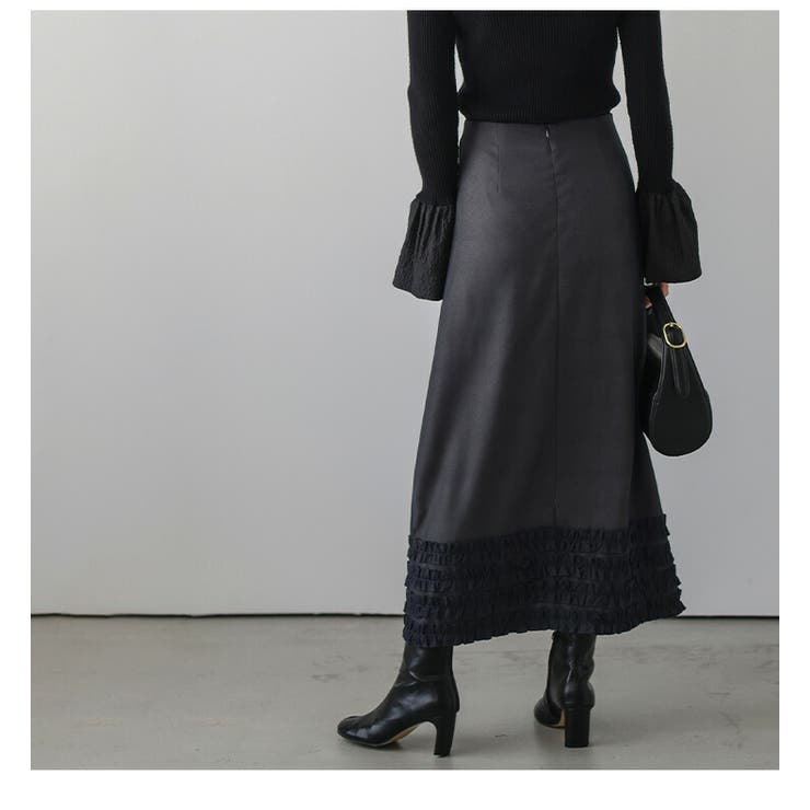 スカート ロングスカート フリル | AMELY | 詳細画像10 