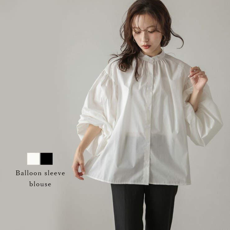 トップス ブラウス バルーンスリーブ | AMELY | 詳細画像1 