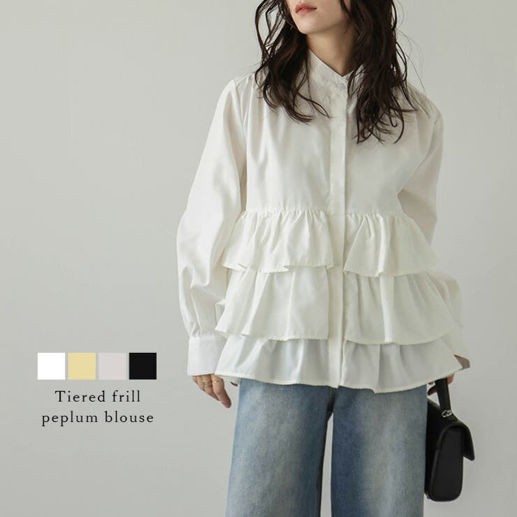 ブラウス フリル ティアード | AMELY | 詳細画像1 