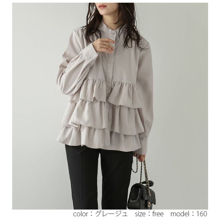 ブラウス フリル ティアード | AMELY | 詳細画像11 