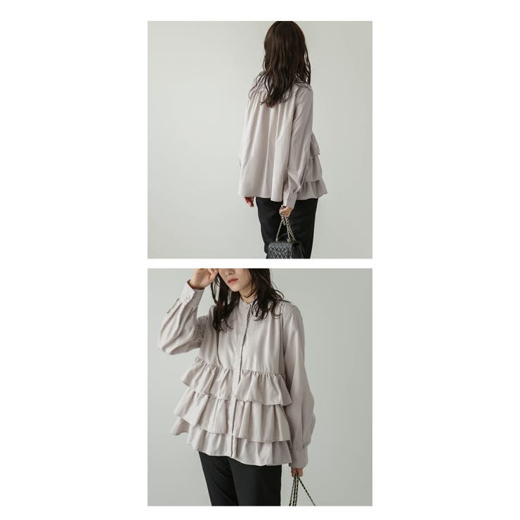 ブラウス フリル ティアード | AMELY | 詳細画像12 
