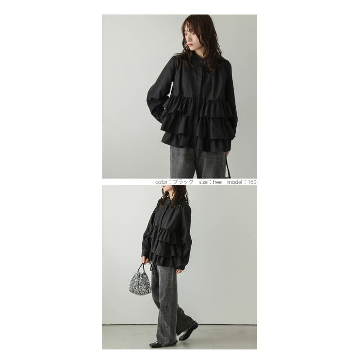 ブラウス フリル ティアード | AMELY | 詳細画像13 