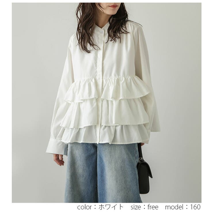 ブラウス フリル ティアード | AMELY | 詳細画像5 