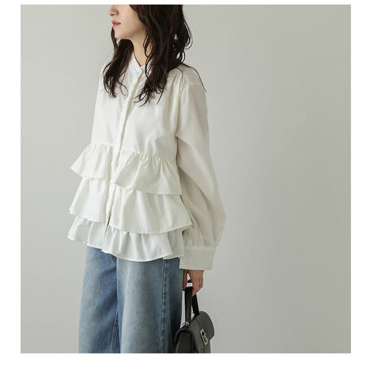 ブラウス フリル ティアード | AMELY | 詳細画像6 