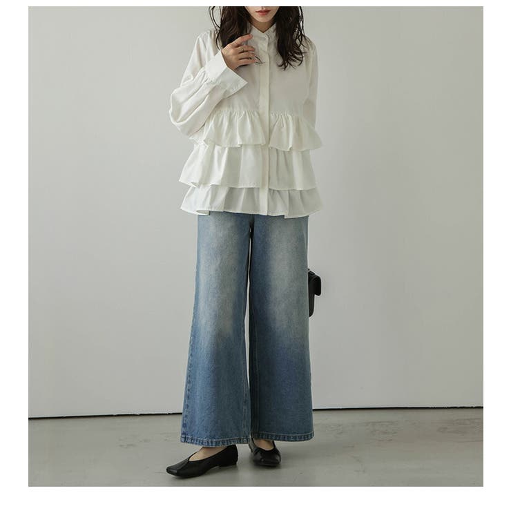 ブラウス フリル ティアード | AMELY | 詳細画像7 