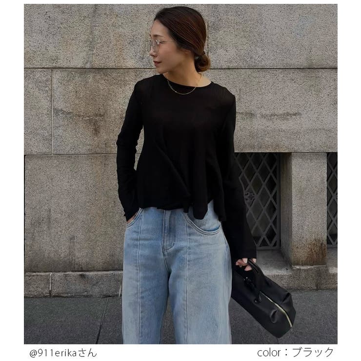 シアー フレア ニット | AMELY | 詳細画像2 