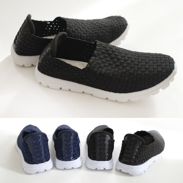 軽量 メッシュ スリッポン レディース[品番：BNZS0000834