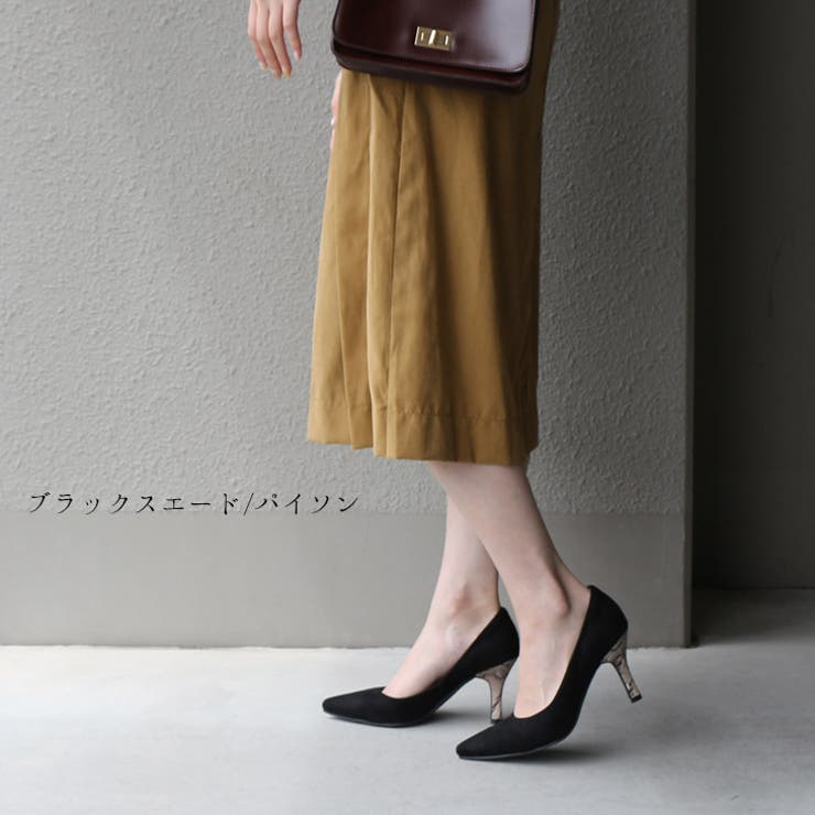 低反発クッション 美脚 パンプス レディース[品番：BNZS0001198