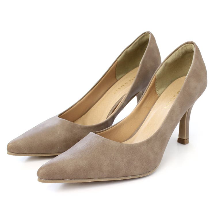 グレージュ(スムース) | 低反発クッション 美脚 パンプス レディース | AmiAmi