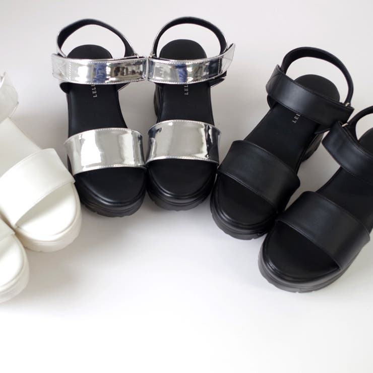 厚底スポーツサンダル 9センチヒール レディース[品番：BNZS1683239