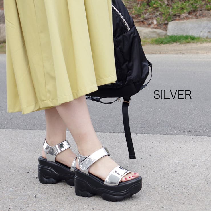 厚底スポーツサンダル 9センチヒール レディース[品番：BNZS1683239