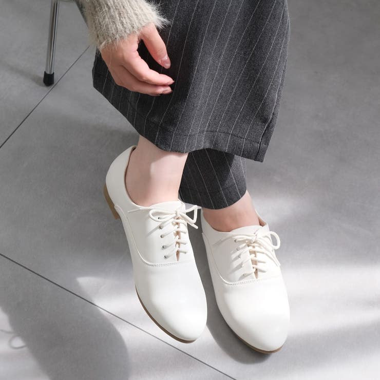 Ameri VINTAGE・レースアップシューズ・シルバー・Lサイズ レースアップ シューズ レディース[品番：BNZS0001276]｜AmiAmi