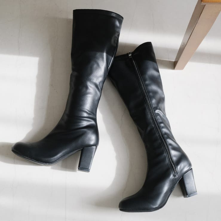 ストレッチ ロングブーツ レディース[品番：BNZS1683492