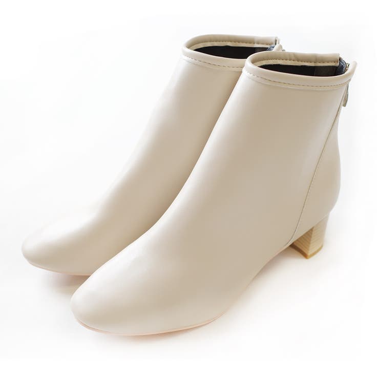 ライトベージュ(スムース) | ストレッチ ショートブーツ レディース | AmiAmi