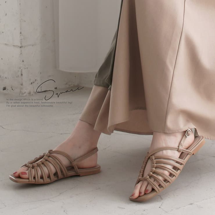 ホワイトオープントゥサンダル SMILE*5 サンダル – タグ