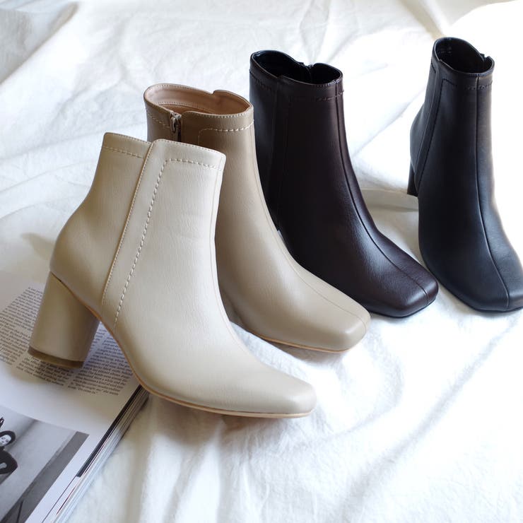 円柱ヒール ショートブーツ レディース | AmiAmi | 詳細画像7 