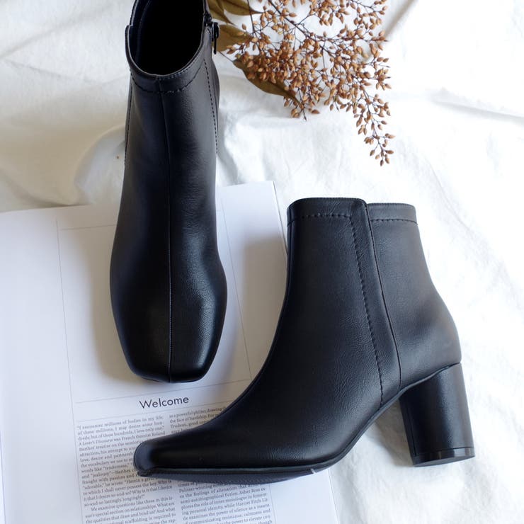 円柱ヒール ショートブーツ レディース | AmiAmi | 詳細画像18 