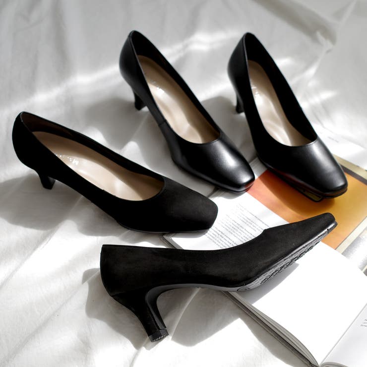 日本製 スクエアトゥ パンプス レディース | AmiAmi | 詳細画像18 