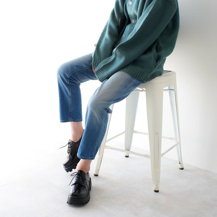 厚底 レースアップ シューズ レディース[品番:BNZS1683674 厚底 レースアップ シューズ レディース[品番:BNZS1683674