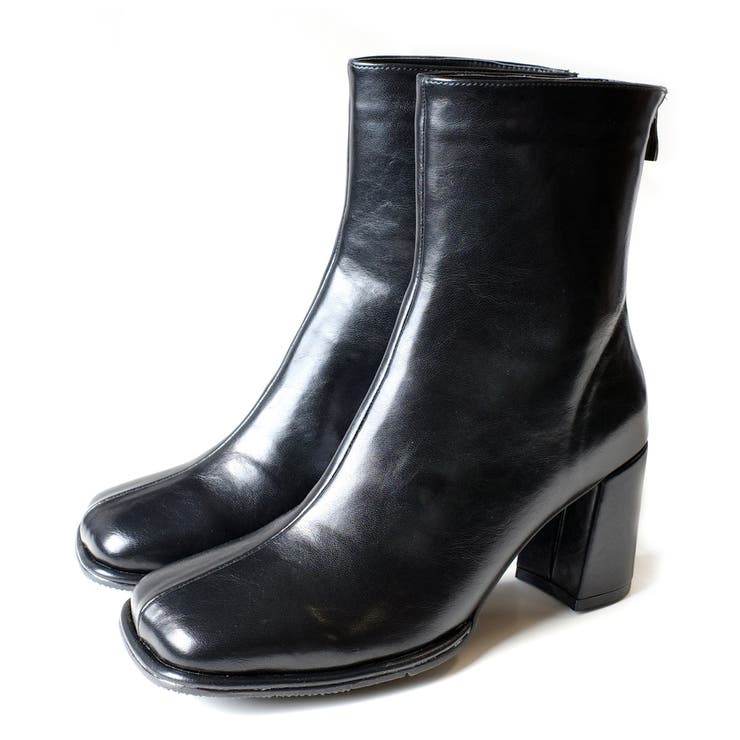 スクエアトゥ ショートブーツ レディース[品番：BNZS1683656]｜AmiAmi