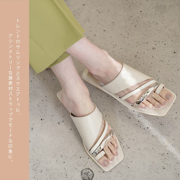 TOGA PULLA(トーガプラ) / FUR METAL/ファーメタルサンダル/サンダル/37/ブラック//シャークソール |  中古品の販売・通販ならセカンドストリート