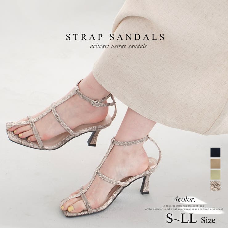 Tストラップ サンダル レディース | AmiAmi | 詳細画像1 