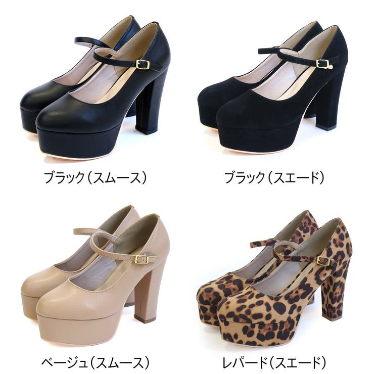 厚底 ストラップ ハイヒール パンプス | AmiAmi | 詳細画像2 