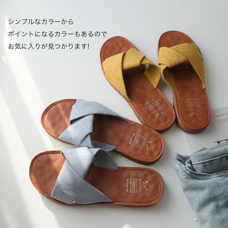 フラット リラックス サンダル レディース[品番：BNZS1683806
