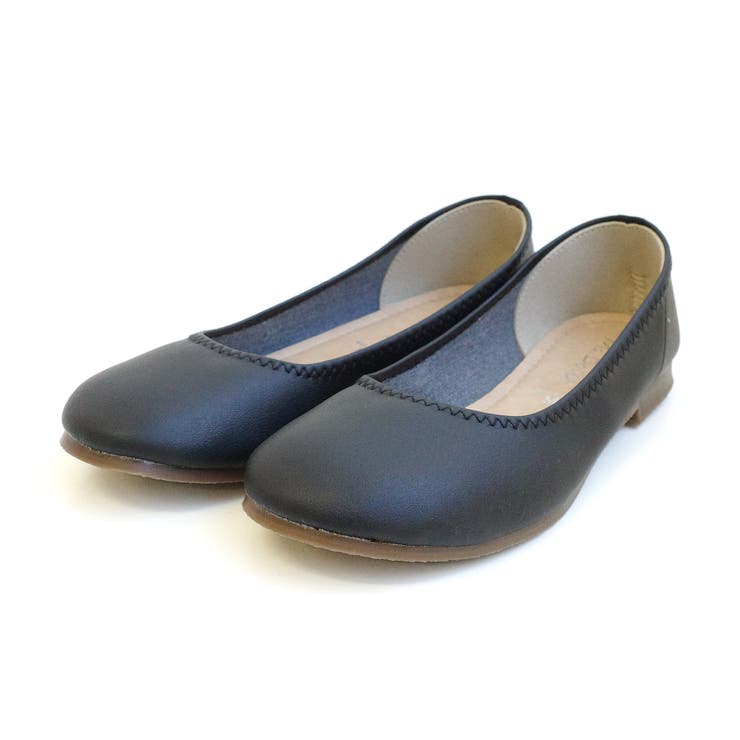 ブラック | 日本製 フラット パンプス レディース | AmiAmi