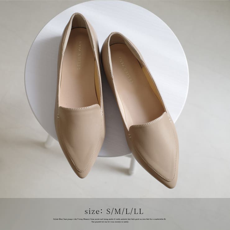 ポインテッドトゥ ローファー レディース[品番：BNZS1684025]｜AmiAmi