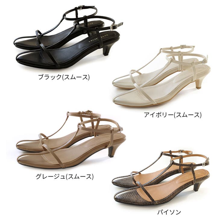 Tストラップ サンダル レディース[品番：BNZS1683997]｜AmiAmi