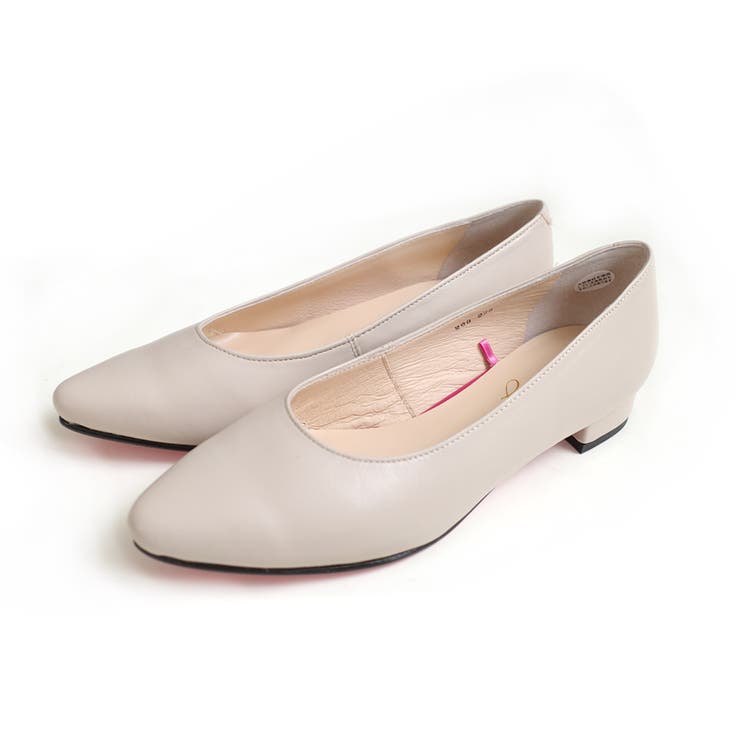 トープ(ヌメ) | 日本製 ローヒール パンプス レディース | AmiAmi