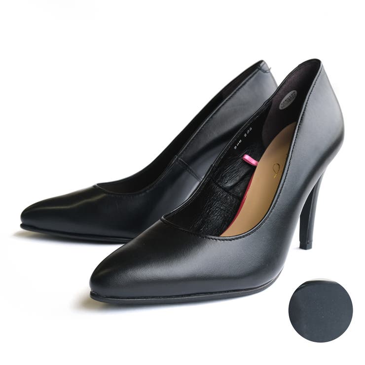 ブラック(PTN900B)ソール黒 | 日本製 本革 パンプス レディース | AmiAmi