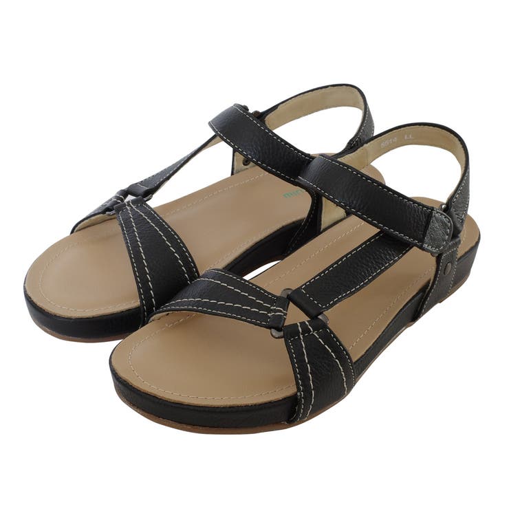 ブラック | ストラップサンダル レディース | AmiAmi