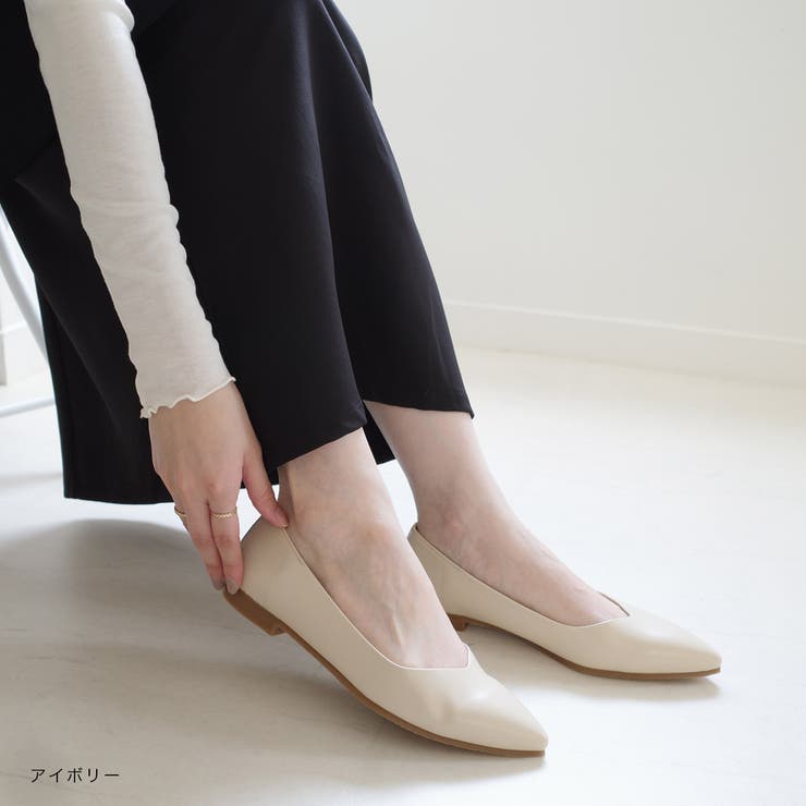 日本製 ローヒールパンプス レディース[品番：BNZS1684105