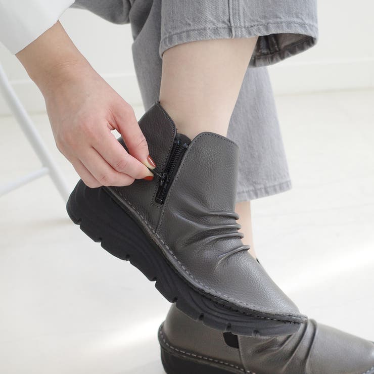 本革 サイドゴアブーツ レディース | AmiAmi | 詳細画像10 