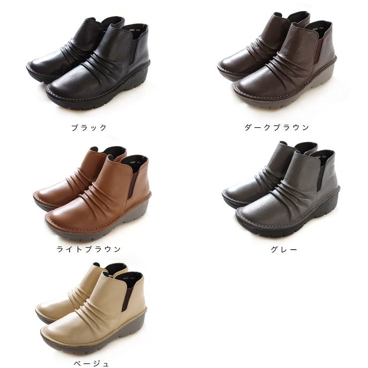 本革 サイドゴアブーツ レディース | AmiAmi | 詳細画像2 