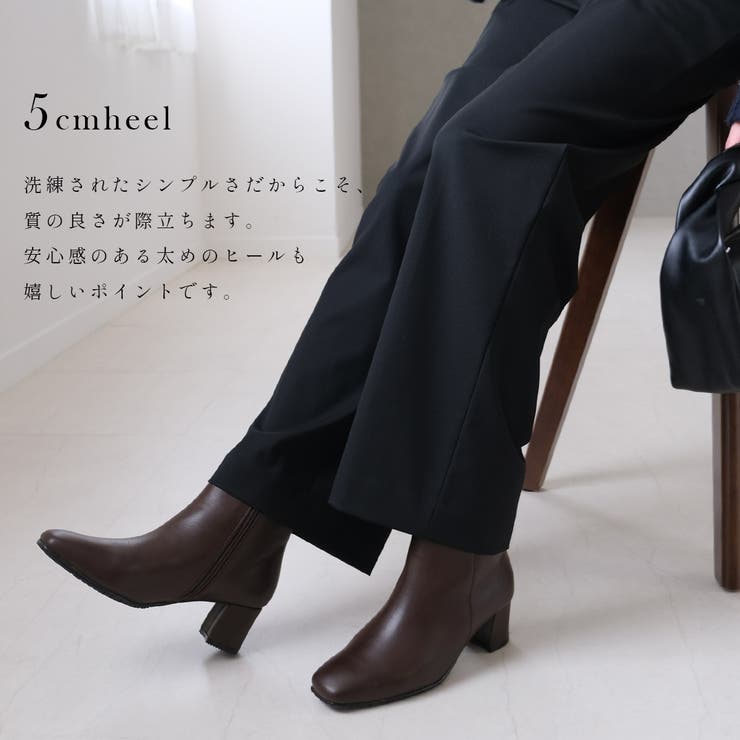 本革 ショートブーツ レディース[品番：BNZS1684159]｜AmiAmi