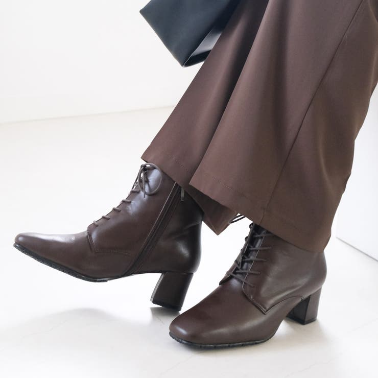 日本製 レースアップ ブーツ レディース[品番：BNZS1684181