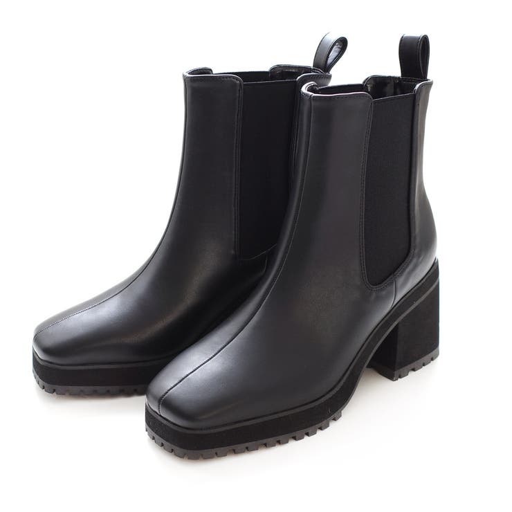 ブラック(スムース) | サイドゴアブーツ レディース | AmiAmi