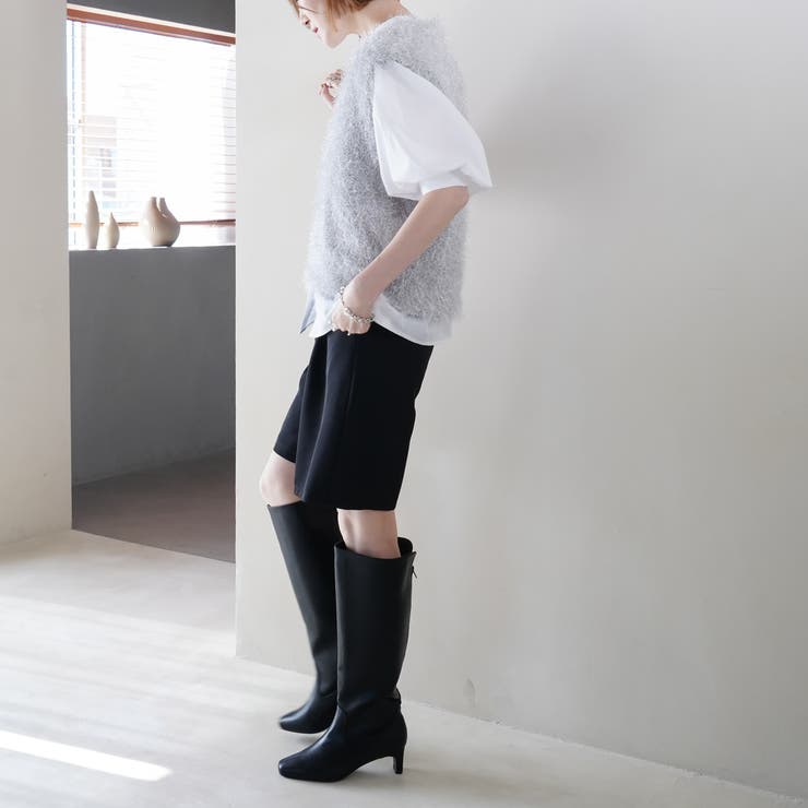 プレートヒール ロングブーツ レディース | AmiAmi | 詳細画像18 