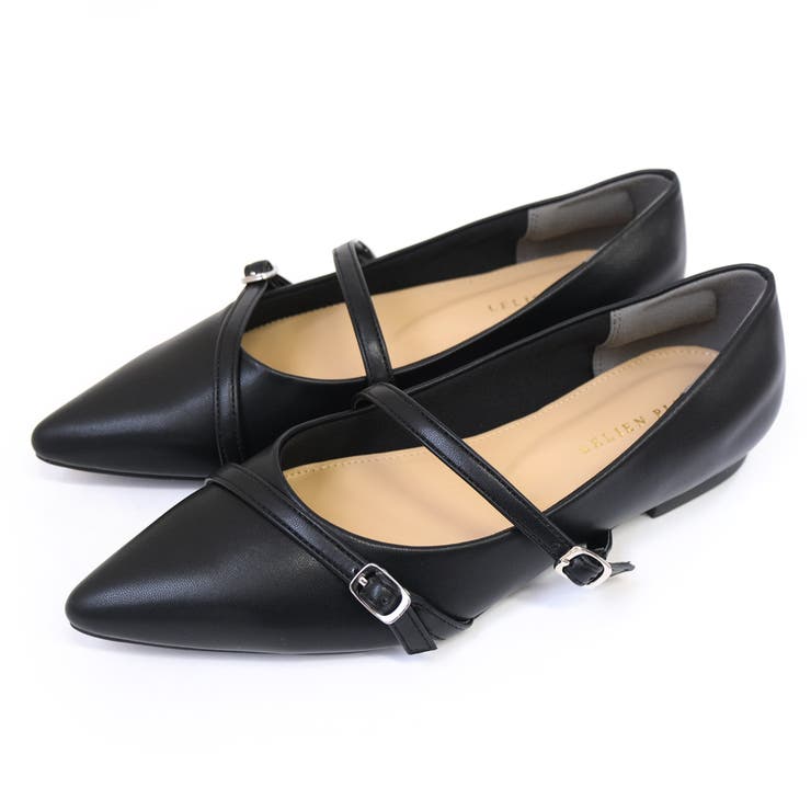 ブラック(スムース) | メリージェーン フラット パンプス レディース | AmiAmi