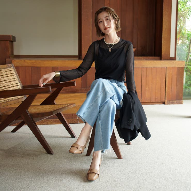 スクエアトゥ プレートヒール パンプス レディース | AmiAmi | 詳細画像8 