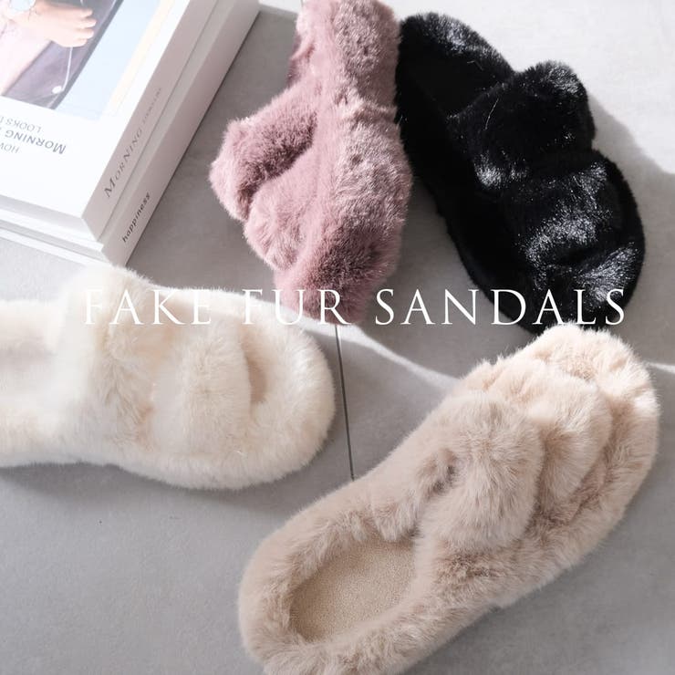 厚底 ファー サンダル レディース | AmiAmi | 詳細画像6 